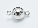 10pcs 8mm Magnetic Ball Clasp-Silver, Plated Brass-Metal Findings & Charms-BeadXpert