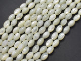 Mother of Pearl, MOP, White, 6x9mm Rice-BeadXpert