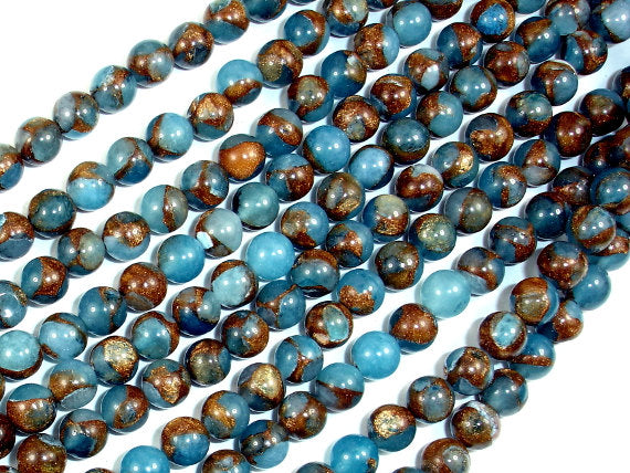 Mosaic Stone Beads, Round, 6mm Beads-Gems: Round & Faceted-BeadXpert