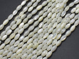 Mother of Pearl, MOP, White, 4x7mm Rice-BeadXpert