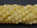 Yellow Selenite, Gypsum, 8mm (8.6mm), Round-BeadXpert