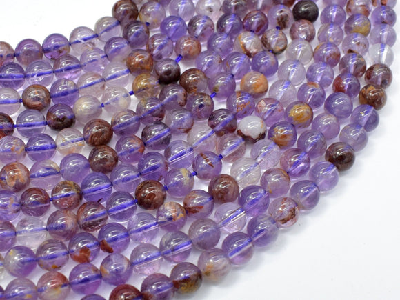 Super Seven Beads, Cacoxenite Amethyst, 6mm Round-Gems: Round & Faceted-BeadXpert