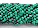Howlite Turquoise Beads-Green, 4.5mm (5mm) Round Beads-Gems: Round & Faceted-BeadXpert