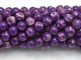 Impression Jasper-Purple, 8mm (8.5mm) Round-Gems: Round & Faceted-BeadXpert