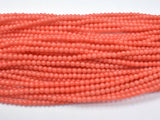 4 Strands Plastic (Imitation Pink Coral)-Salmon Pink, 4mm (4.4mm)-Pearls & Glass-BeadXpert
