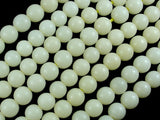 Bodhi Seed Beads, Ivory White, 8mm (7.8mm) Round Beads, 32 Inch-Wood-BeadXpert