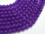 Jade - Purple, 8mm (8.4mm) Round-Gems: Round & Faceted-BeadXpert