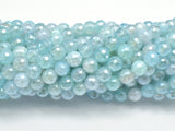 Mystic Coated Agate-Light Blue, 6mm Faceted Round-Agate: Round & Faceted-BeadXpert