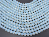 White Opalite Beads, Faceted Round, 10mm (9.6 mm), 14.5 Inch-Gems: Round & Faceted-BeadXpert