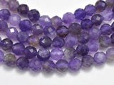 Amethyst, 5mm Micro Faceted Round-Gems: Round & Faceted-BeadXpert