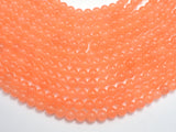 Jade - Orange, 8mm (8.2mm) Round-Gems: Round & Faceted-BeadXpert