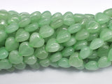 Green Aventurine 10mm Heart Beads, 15.5 Inch-BeadXpert