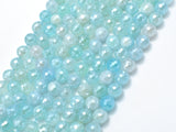 Mystic Coated Agate-Light Blue, 8mm Faceted-Gems: Round & Faceted-BeadXpert