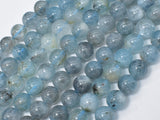 Genuine Aquamarine Beads, 10mm Round Beads-Gems: Round & Faceted-BeadXpert