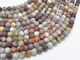 Matte Mexican Crazy Lace Agate Beads, 6mm Round Beads-Gems: Round & Faceted-BeadXpert