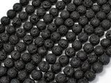 Black Lava Beads, Round, 6mm-Gems: Round & Faceted-BeadXpert