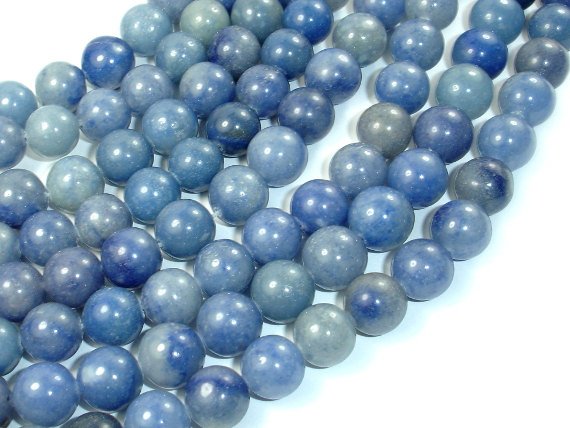 Blue Aventurine, 10mm Round Beads-BeadXpert