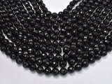 Agate Beads- Black, 10mm Faceted Round-Agate: Round & Faceted-BeadXpert
