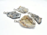 Natural Agate Pendant, Raw Agate, Size Vary, 1 Piece-Gems:Assorted Shape-BeadXpert