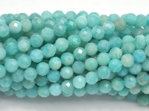 Amazonite Beads, 3.5mm Micro Faceted Round-Gems: Round & Faceted-BeadXpert