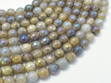 Mystic Coated Labradorite Beads, 8mm (7.8mm) Faceted Round-Gems: Round & Faceted-BeadXpert