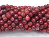 Red Fire Agate, 6mm Round Beads-Gems: Round & Faceted-BeadXpert
