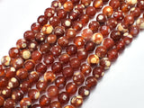 Fire Agate - Red & White 8mm Round-BeadXpert