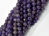 Amethyst Beads, 6mm(6.6mm) Round-Gems: Round & Faceted-BeadXpert