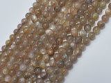 Gray Moonstone Beads, 6mm, Round Beads-BeadXpert