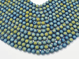 Druzy Agate Beads, Blue Geode Beads, Approx 8 mm(8.4mm) Round-Agate: Round & Faceted-BeadXpert