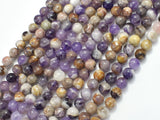 Chevron Amethyst Beads, 6mm Round-Gems: Round & Faceted-BeadXpert
