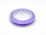2Rolls Purple Stretch Elastic Beading Cord, 0.5mm, 2 Rolls-20 Meters-Metal Findings & Charms-BeadXpert