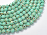 Shell Turquoise Howlite-Green, 8mm (8.5mm)-BeadXpert