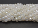 Mystic Coated White Agate, 8mm Faceted Round-Gems: Round & Faceted-BeadXpert
