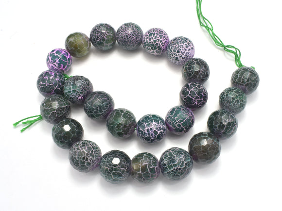 AGATE BEADS, 16MM FACETED ROUND-Agate: Round & Faceted-BeadXpert