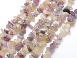 Pink Tourmaline, 7-10mm, Chips, 32 Inch-BeadXpert