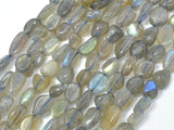 Labradorite, Approx 6x8mm Nugget Beads-BeadXpert