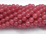 Jade Beads-Rose Red, 8mm-Gems: Round & Faceted-BeadXpert