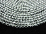 Clear Quartz Beads, 4mm (4.5mm) Faceted Round-Gems: Round & Faceted-BeadXpert