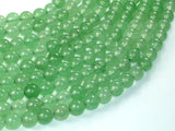 Jade Beads, Green, 8mm Round Beads-BeadXpert