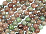 Red Green Garnet, 8mm Round Beads-BeadXpert