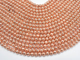 Lava-Copper Plated, 6mm (6.7mm) Round Beads-Gems: Round & Faceted-BeadXpert