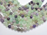 Fluorite, Rainbow Fluorite, 8mm Round Beads-Gems: Round & Faceted-BeadXpert