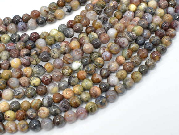 Pietersite Beads, 6mm (5.8mm) Round Beads-Gems: Round & Faceted-BeadXpert