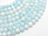 Dominican Larimar, Genuine Larimar, 8mm (8.5mm) Round Beads, 15.5 Inch-BeadXpert