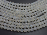 White Agate 8mm Bell Beads, 14 Inch-BeadXpert