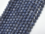 Blue Sapphire Beads, 5mm (5.3mm) Faceted Round, 18 Inch-Gems: Round & Faceted-BeadXpert