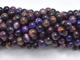 Tiger Eye - Purple, 8mm, Round-BeadXpert