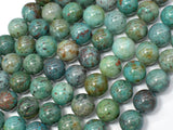 Chrysocolla-Natural , 10mm Round Beads-Gems: Round & Faceted-BeadXpert