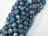 Rain Flower Stone, Gray, 8mm Round Beads-Gems: Round & Faceted-BeadXpert